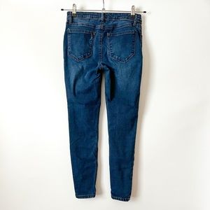 Kensie Mid Rise Effortless Ankle Skinny Blue Denim Jeans Women’s Size 4